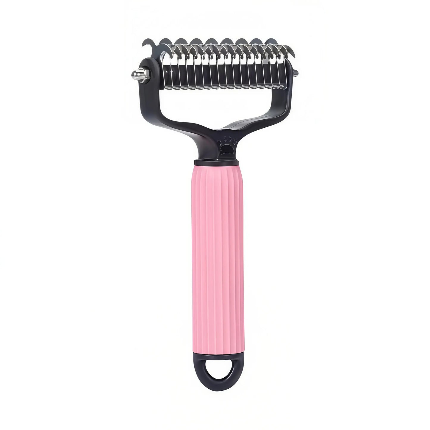 Double-Sided Stainless Steel Grooming Comb for Coat Care and Shed Removal