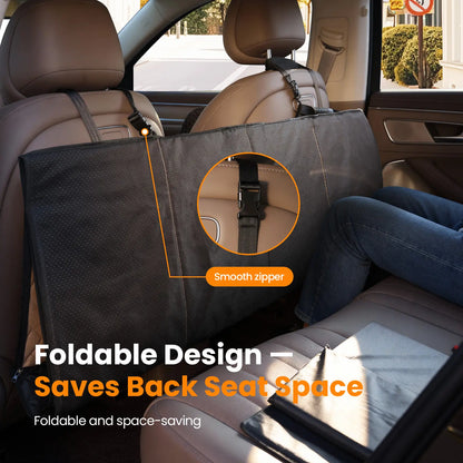 Premium Waterproof Car Seat Cover, Full-Cover Back Seat Protector, Foldable