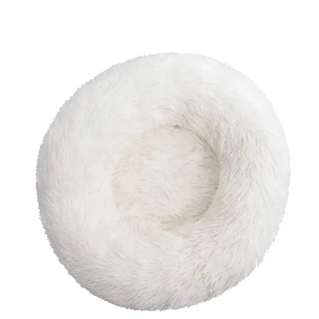Round Comfy Plush Bed for Dogs and Cats