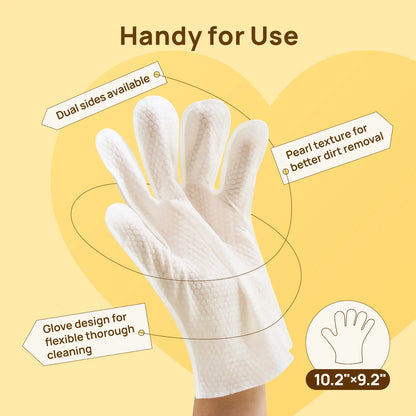 Pet Grooming Wipes - 20Pcs Disposable Dog & Cat Hair Removal Tool, Hypoallergenic No-Rinse, Deodorizing, Natural Oils Formulated, Sticky Hair Control, Outdoor Use Skin Care