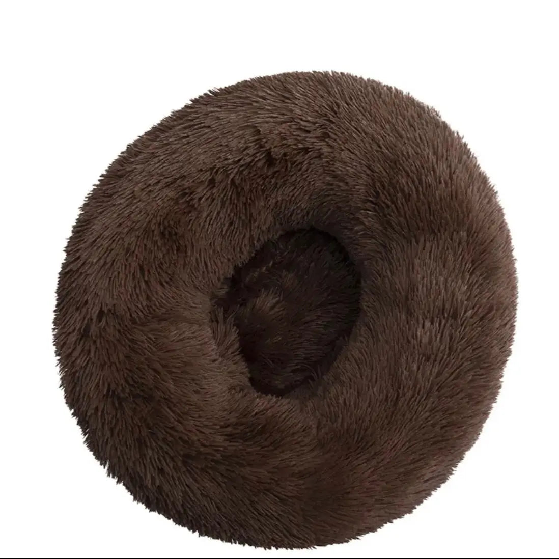 Round Comfy Plush Bed for Dogs and Cats