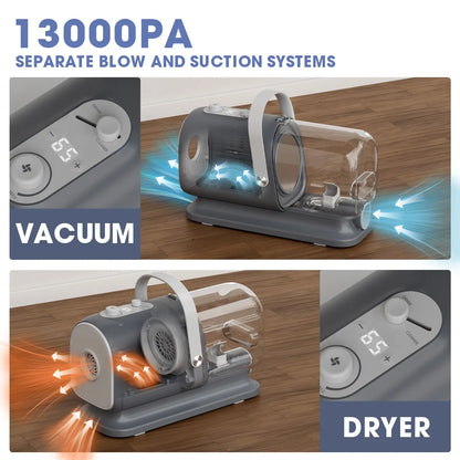 All-In-One Dog Grooming Kit with Vacuum Brush