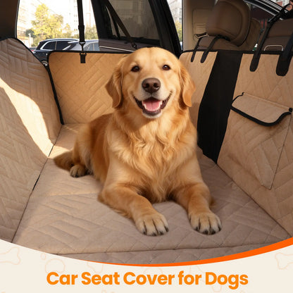 Premium Waterproof Car Seat Cover, Full-Cover Back Seat Protector, Foldable