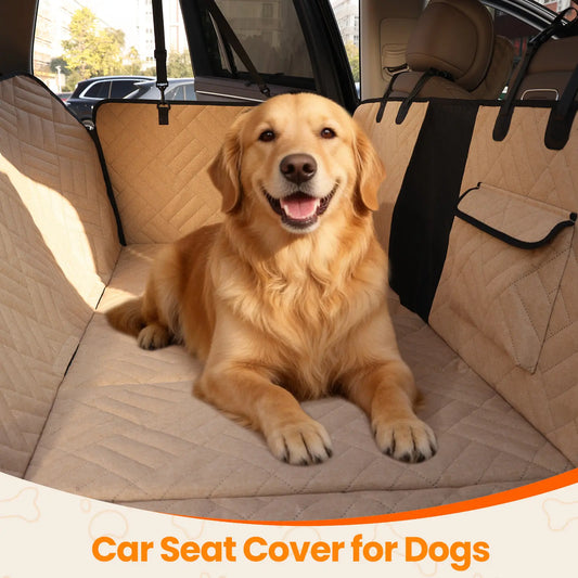 Premium Waterproof Car Seat Cover, Full-Cover Back Seat Protector, Foldable