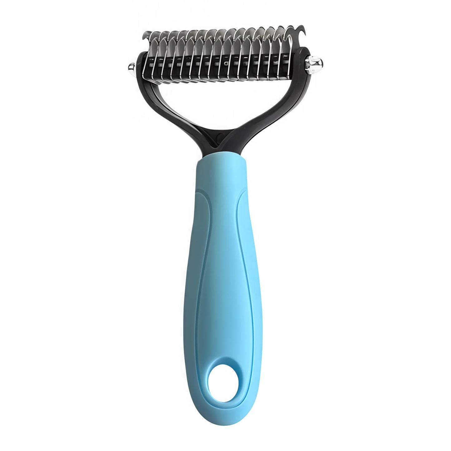 Double-Sided Stainless Steel Grooming Comb for Coat Care and Shed Removal