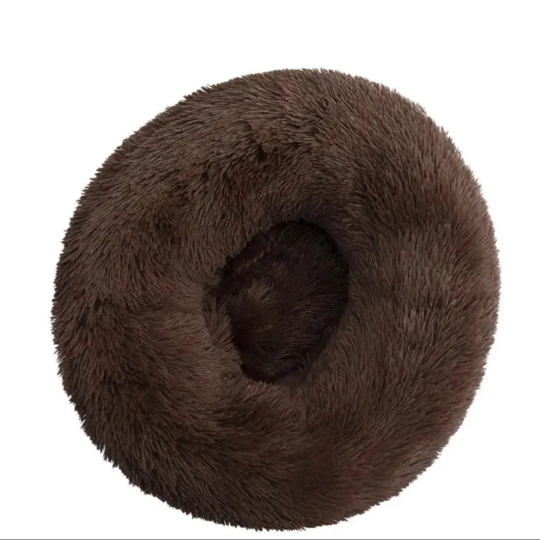 Round Comfy Plush Bed for Dogs and Cats