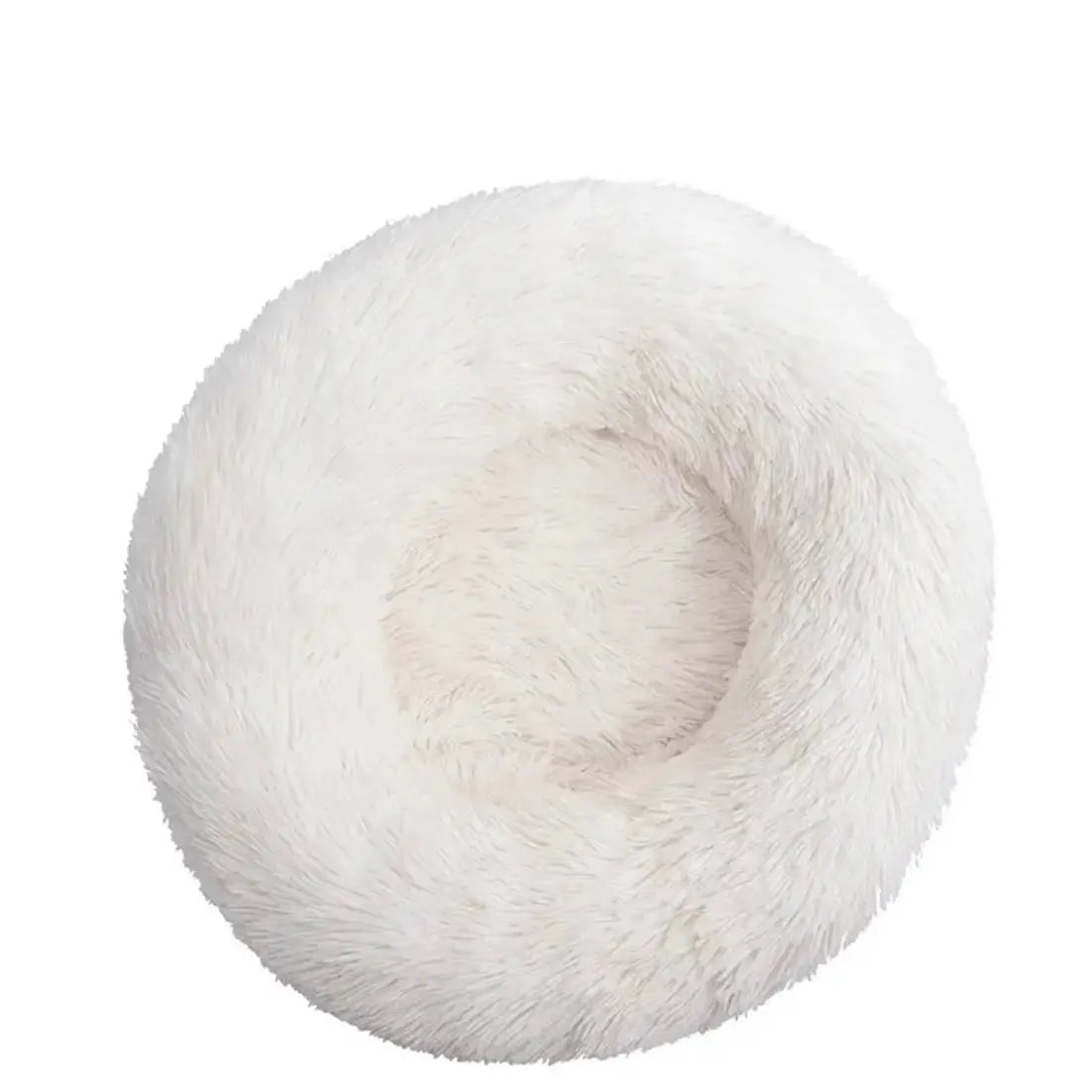 Round Comfy Plush Bed for Dogs and Cats