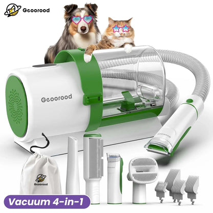 All-In-One Dog Grooming Kit with Vacuum Brush